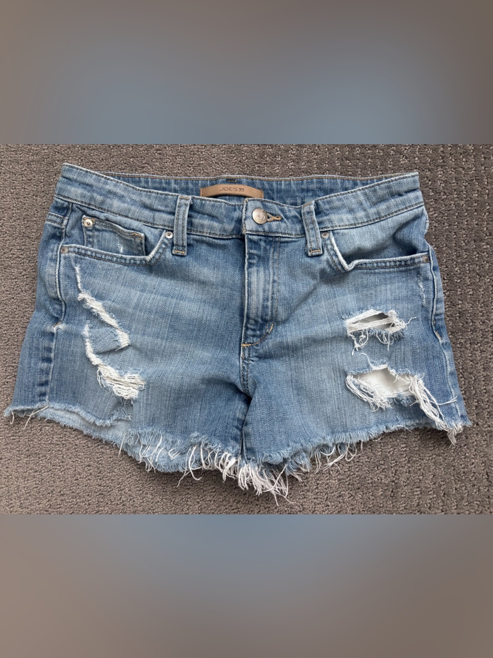 Joe's Jeans The Ozzie Light Blue Cutoff Denim Shorts